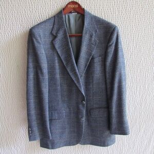 Orvis Mens Tweed Blazer Sports Coat 42 Blue Multicolor Herringbone USA MADE